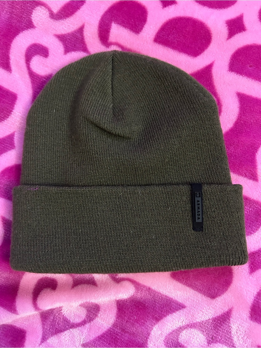 BRAND Olive Cuffed Knit Beanie